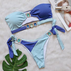 2022 Sexy Crystal Bikini with Removable Padding