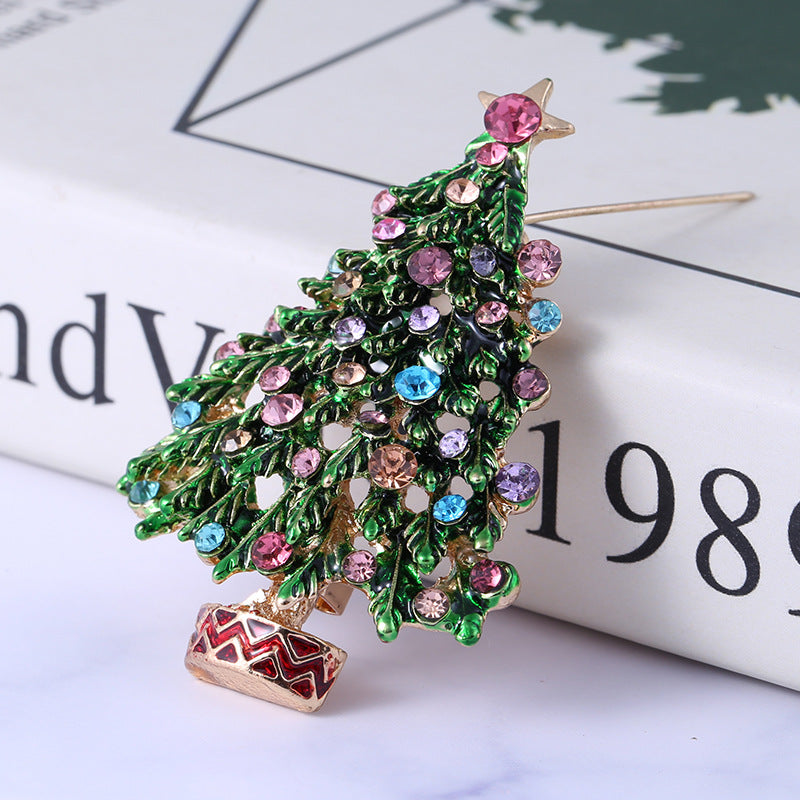 Christmas Tree Brooch - Fashion Rhinestone Jewelry