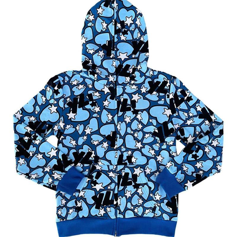 Trendy Zipper Loose Sweater Jacket for Men and Women