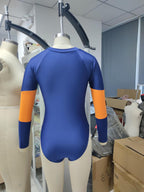 Women's Long Sleeve Zipper Swimsuit for Surfing