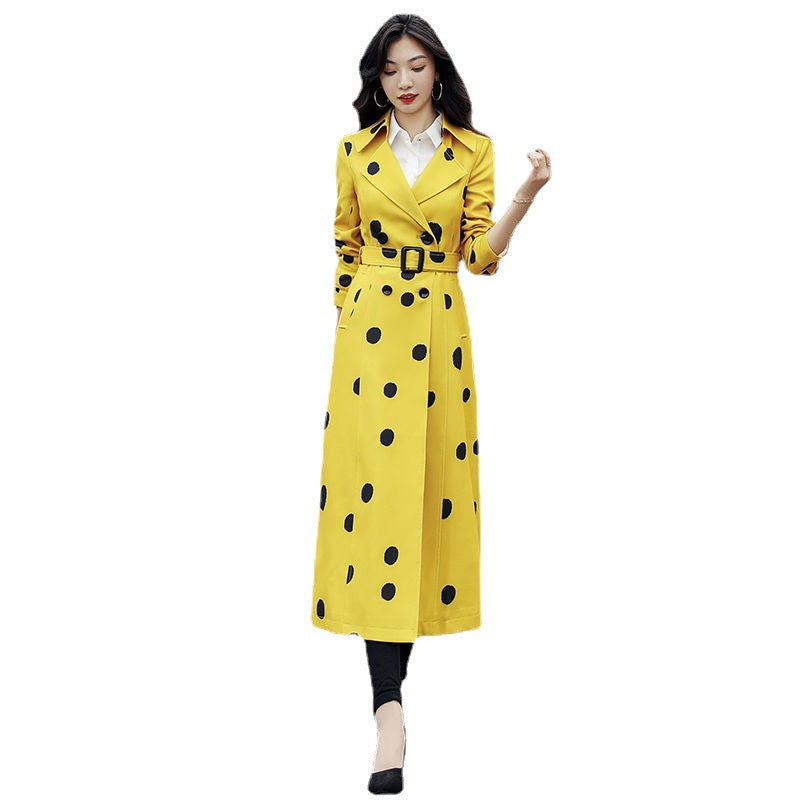 Korean Style Over-the-Knee Temperament Coat