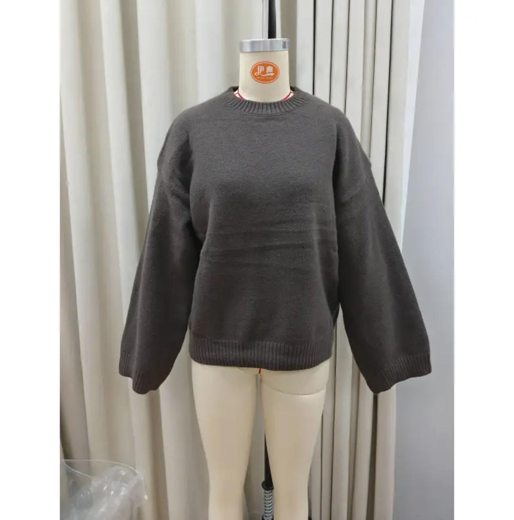 Solid Color Loose Sweater