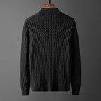 Men's Plus Size Striped Knitted Cardigan Jacket M-4XL