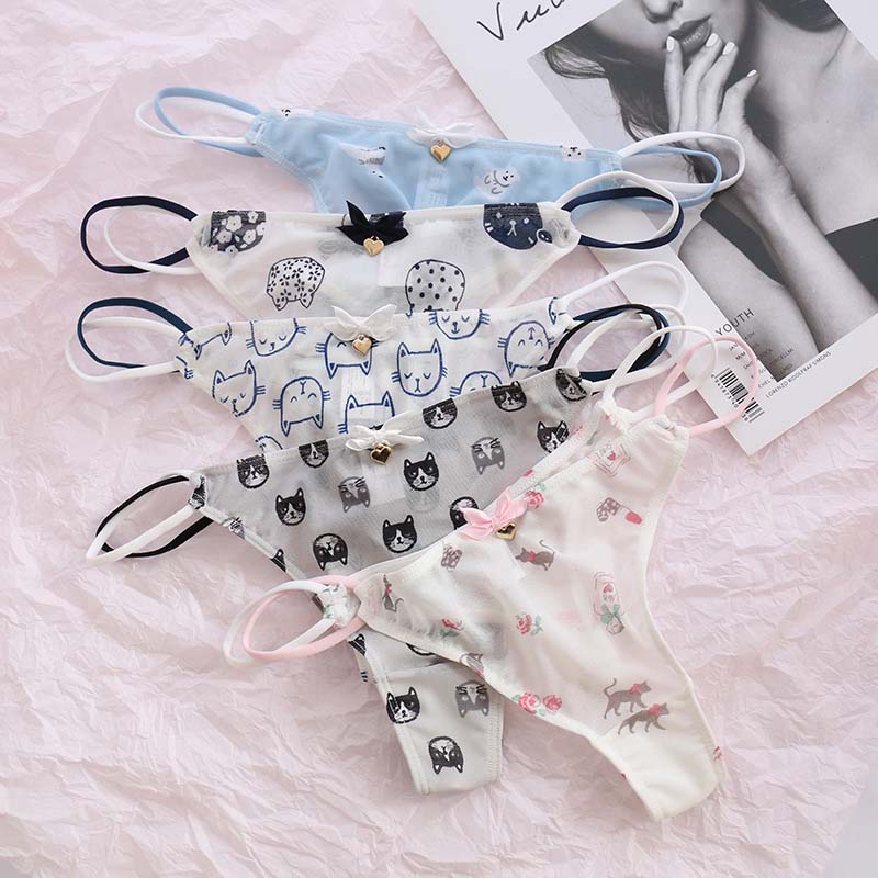 Sexy Mesh Thong Panties for Women
