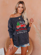 Christmas Women's Sweatshirt - My Hallmark Truck Design | Streetwear