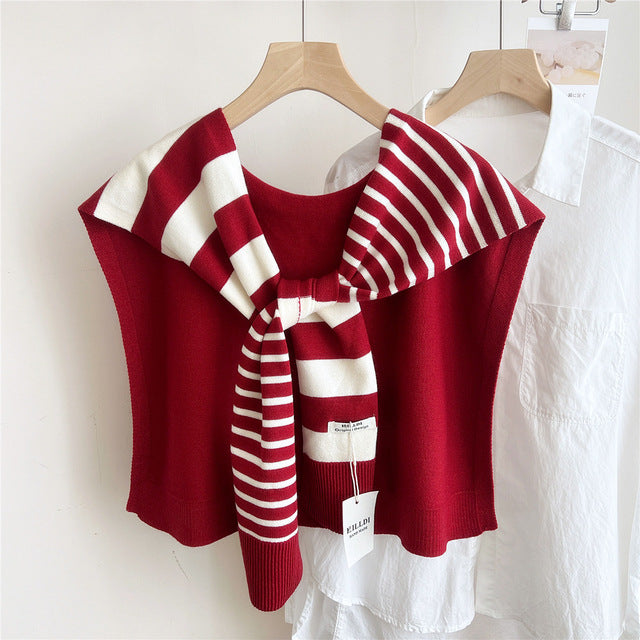Knitted Women’s Wrap Scarf for Spring and Fall
