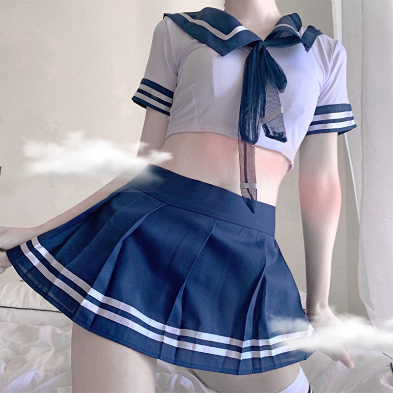 Lingerie Costume Set - Short JK Style Uniform Skirt