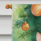 Suphalak Cat By the Christmas Tree House Flag