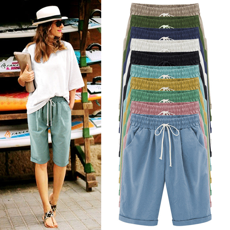 Plus Size Women's Casual Summer Shorts (Loose Fit)