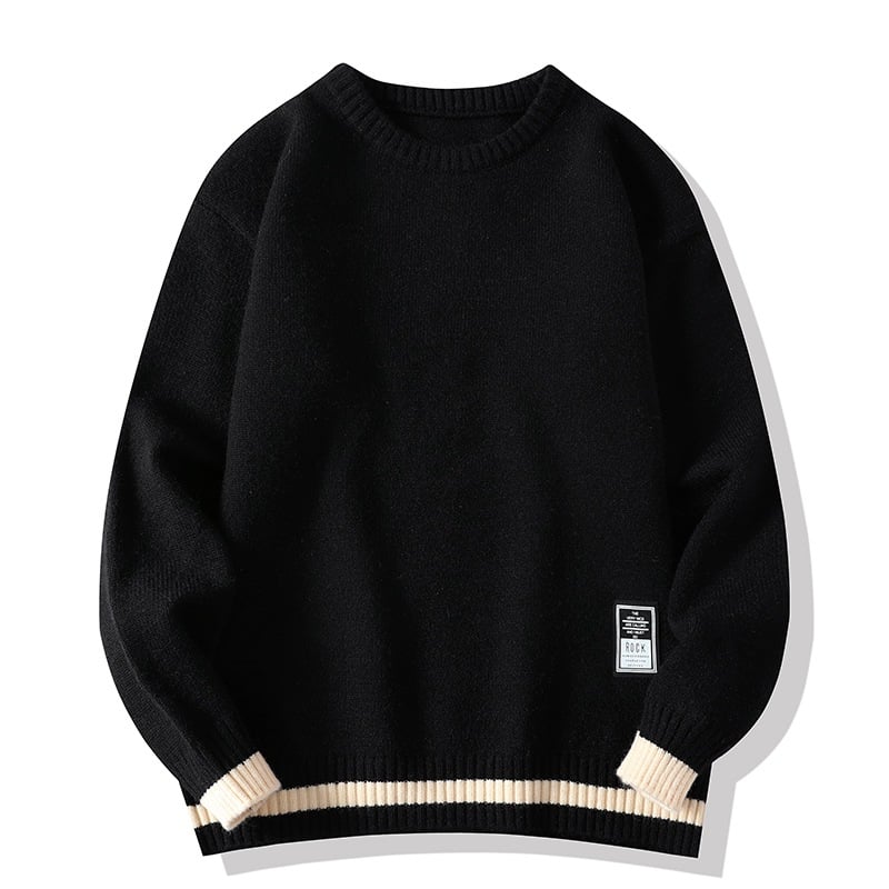 Men's Thick Warm Gold Velvet Sweater