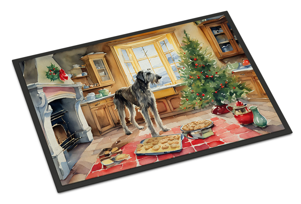 Irish Wolfhound Christmas Cookies Doormat