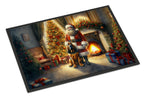 Bloodhound and Santa Claus Doormat
