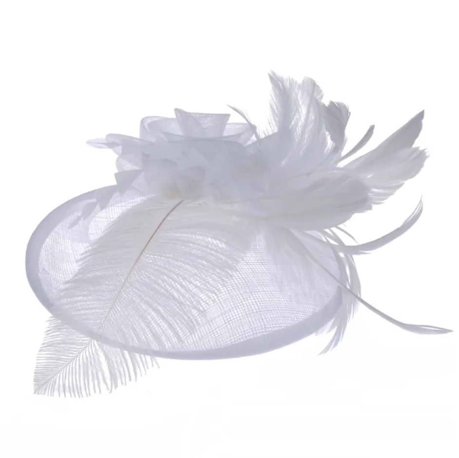 Hemp Yarn Ostrich Wool Banquet Top Hat | Embroidered Cap