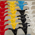DIY Custom Metal Rhinestone Lace Panties for Women