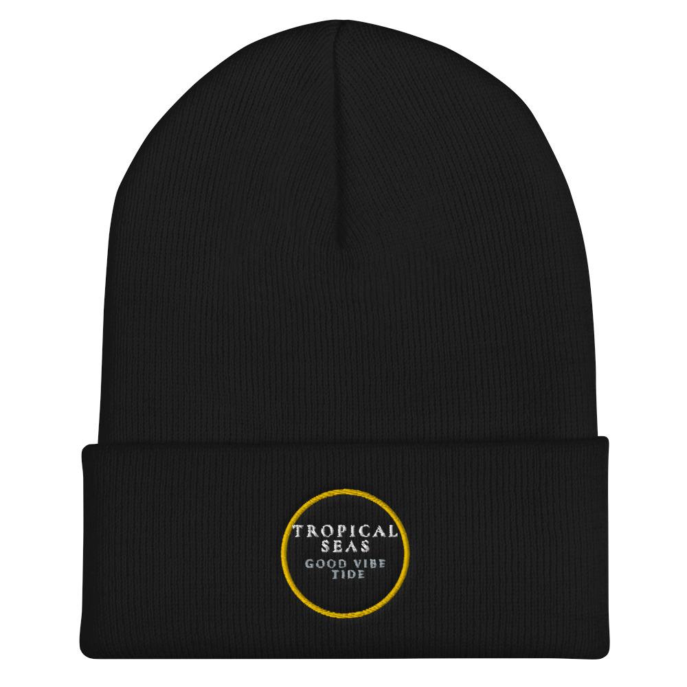 Tropical Seas Cuffed Beanie | Embroidered Cap