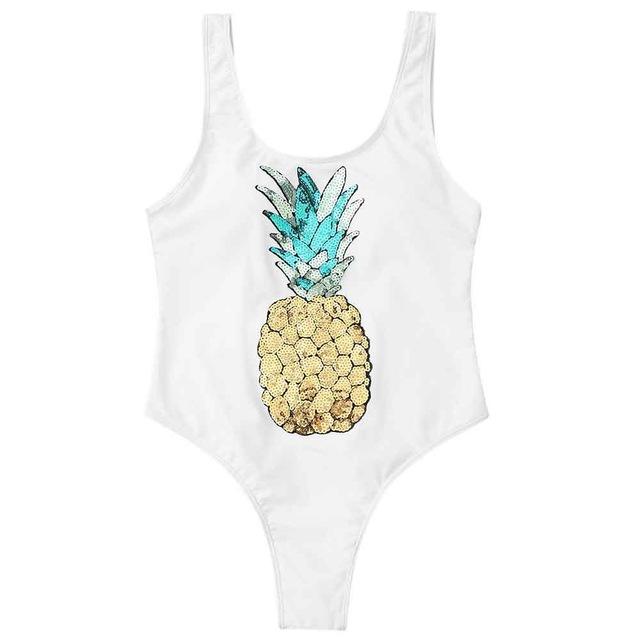Gold Foil Solid Color Swimsuit and Bikini Collection