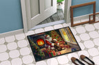 Labrador Retriever and Santa Claus Doormat