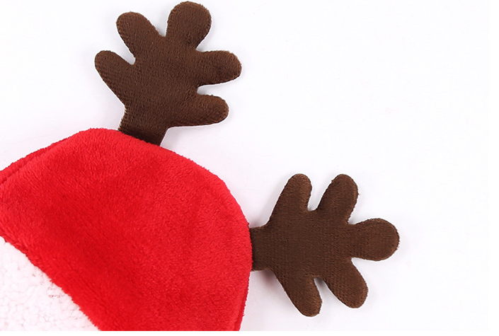 Winter Fleece Reindeer Outfit for Dogs (Bichon)