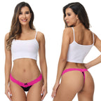 Women's Cotton Lace Thong Underwear - 6 Pack