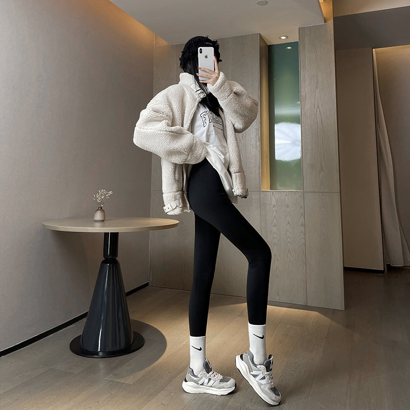 Thick High Waist Fleece Leggings for Women (Autumn/Winter)
