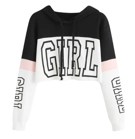 Patchwork Crop Hoodie | Streetwear
