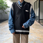 Men's Autumn V Neck Vest Sweater