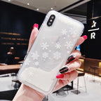 Snowflake Liquid Sand Christmas Phone Case | Protective Cover