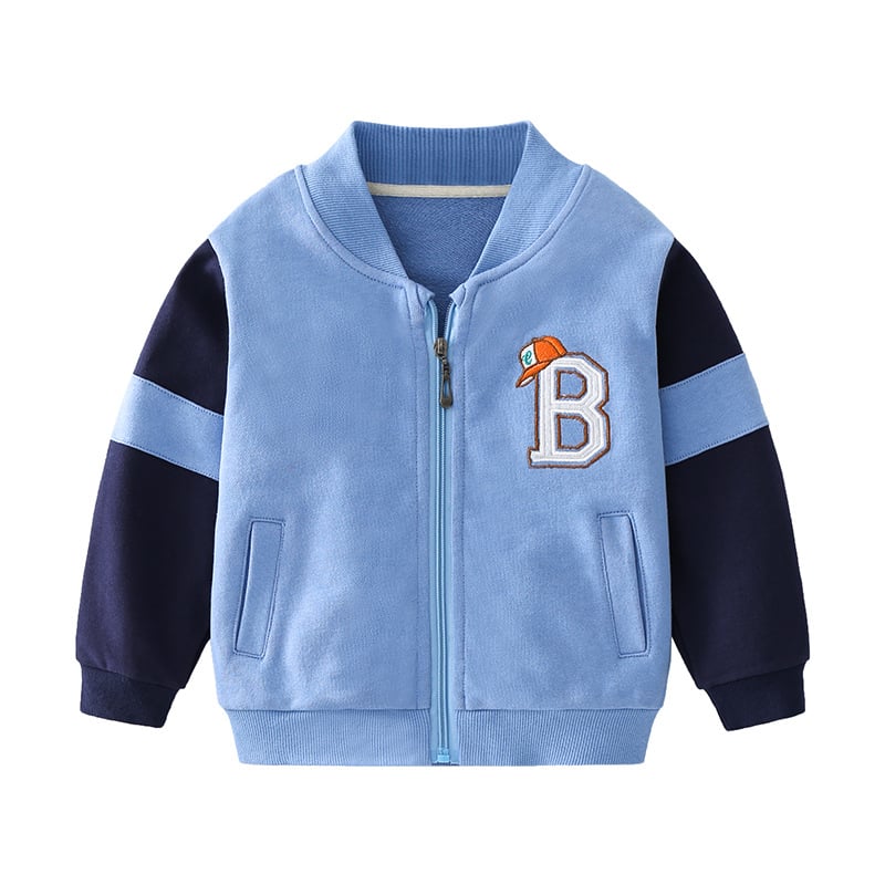Children's Cartoon Splicing Jacket for Fashionable Wear