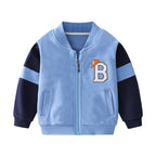 Children's Cartoon Splicing Jacket for Fashionable Wear