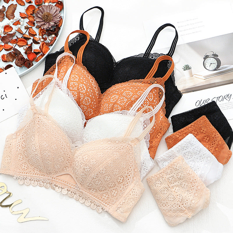 Lace Comfort Sexy Bra Set - Wireless Soft Women’s Lingerie