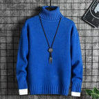 Korean Style Thick Winter Turtleneck Sweater for Men