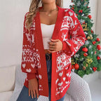 Women's Christmas Reindeer Cardigan Sweater