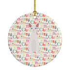 Devon Rex #2 Cat Christmas Ceramic Ornament