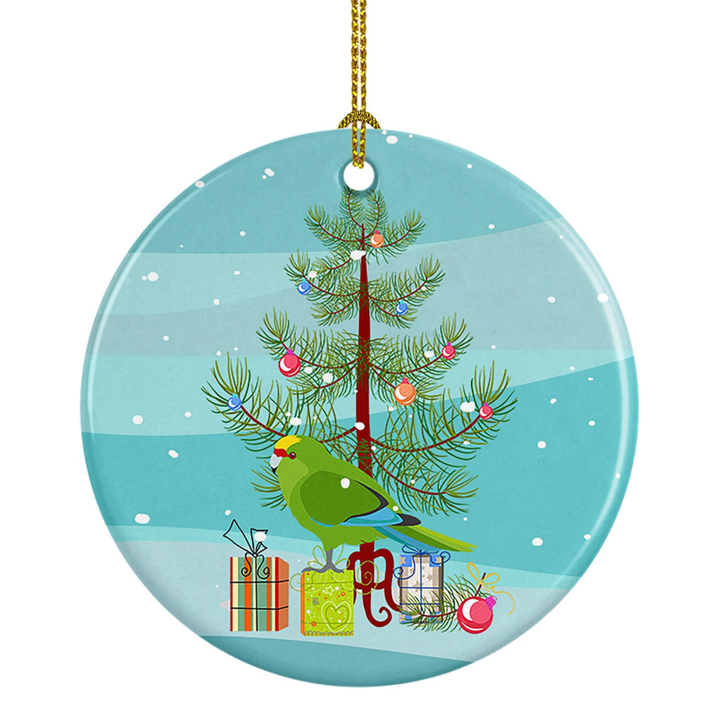 New Zealand Parakeet Merry Christmas Ceramic Ornament