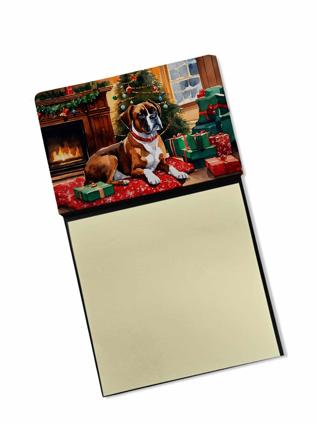 Boxer Cozy Christmas Sticky Note Holder