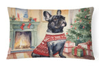 French Bulldog Christmas Throw Pillow