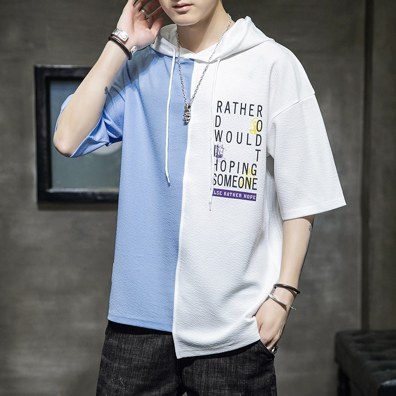 Men's Round Neck Hooded Sweater