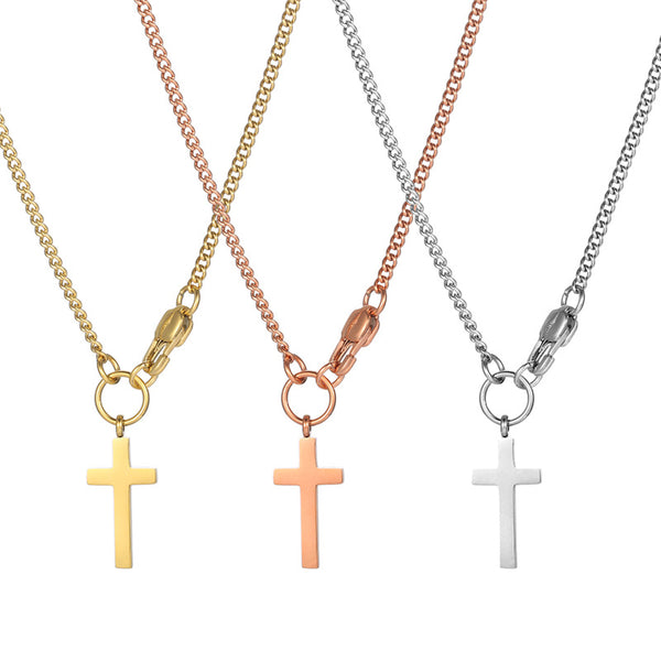 Designer Cross Necklace - Light Luxury Autumn/Winter Style