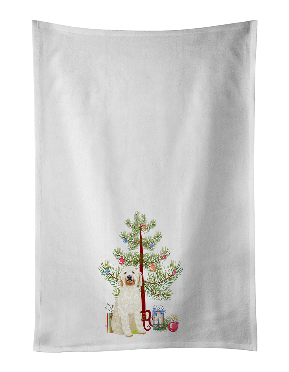 Doodle Cream #6 Christmas Kitchen Towel Set of 2