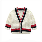 College Style Knitted Long Sleeve Sweater