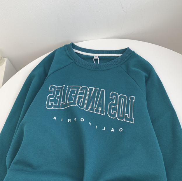 Letter Print Crew Neck Sweatshirt | Streetwear