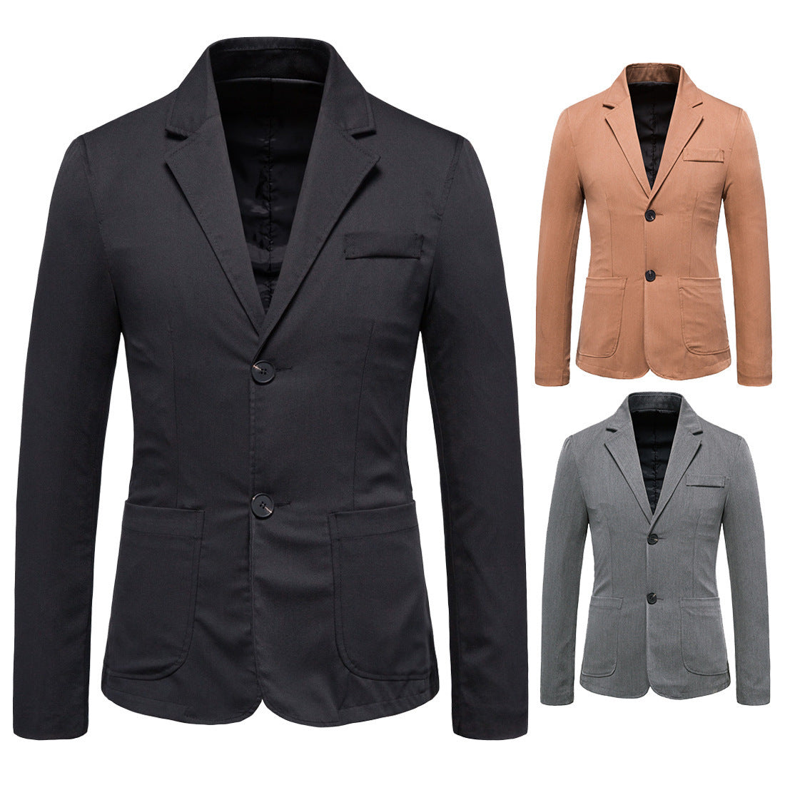 Two-Button Western Men's Coat - European and American Style