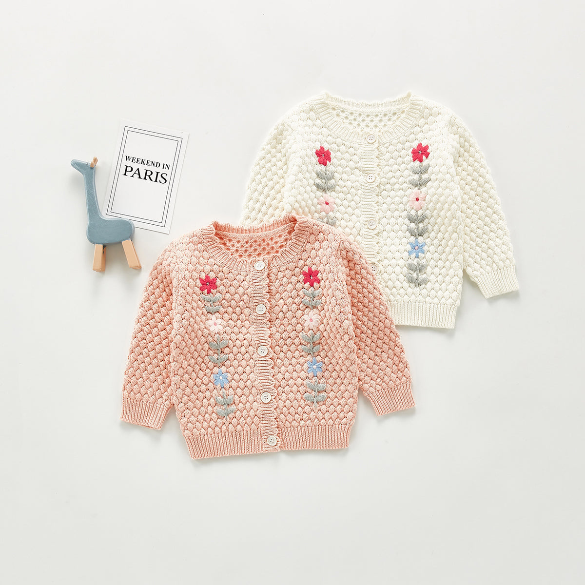 Hand-Embroidered All-Match Jacket Cardigan Top