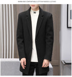 Men's Casual Cotton Coat for Autumn and Winter