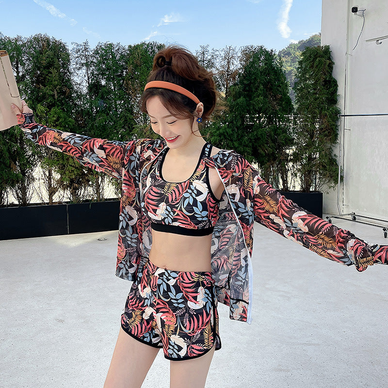 Floral Camisole and Slim Pants Two-Piece Set for Women