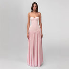 Mesh Spaghetti Strap Waist Dress