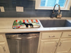 Giant Schnauzer Christmas Cookies Dish Drying Mat
