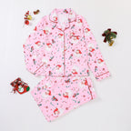 Women's Christmas Print Long Sleeve Pajama Set