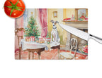 Italian Greyhound Christmas Cookies Glass Cutting Board