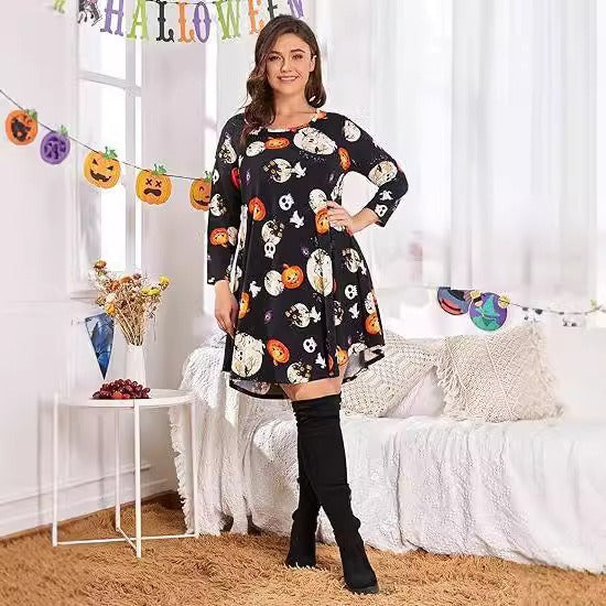 Christmas Printed Dress